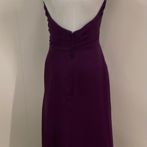 Elegant Purple Strapless Evening Gown - Picture 6 of 7